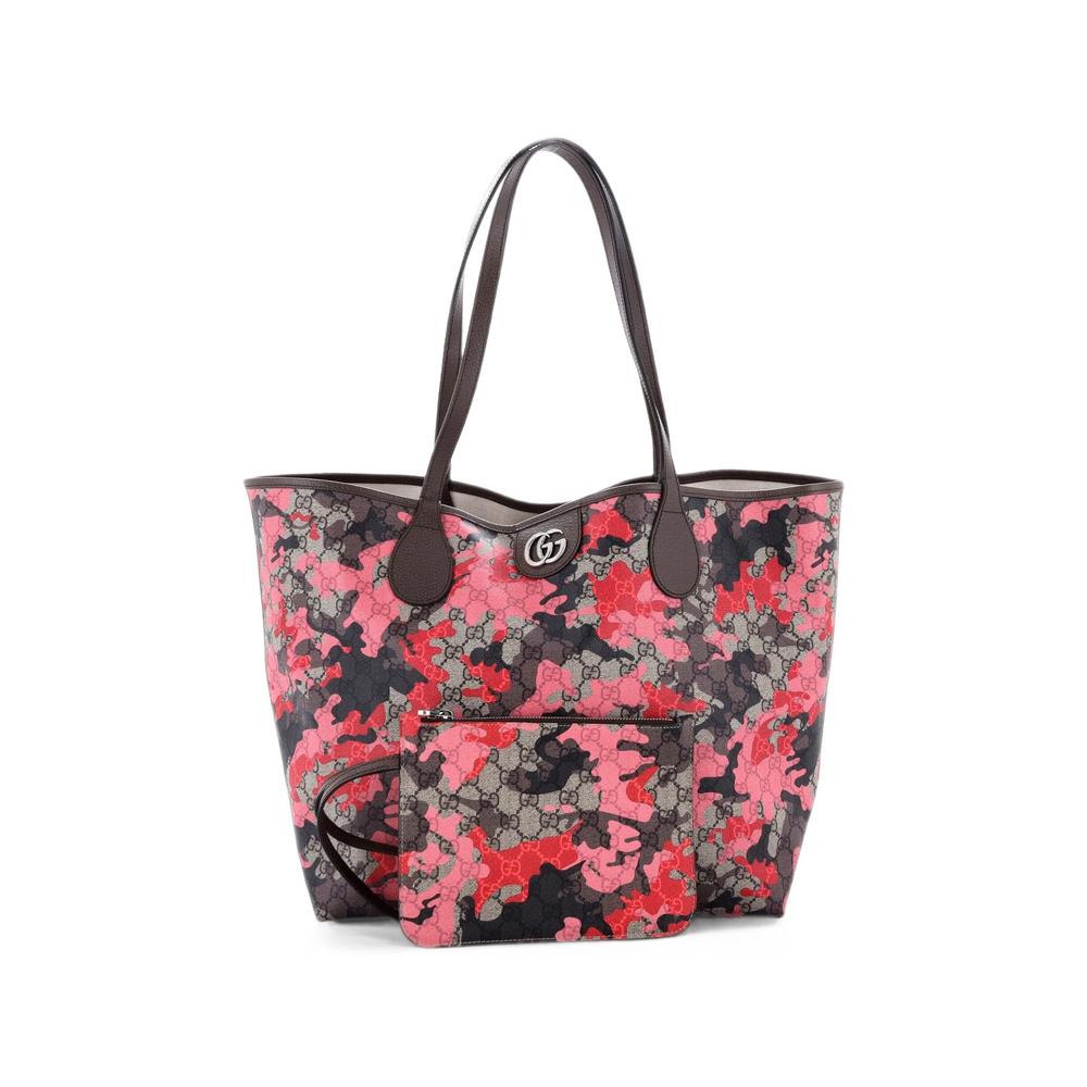 GG Open GG Camouflage Coated Canvas Large tote bag 6
