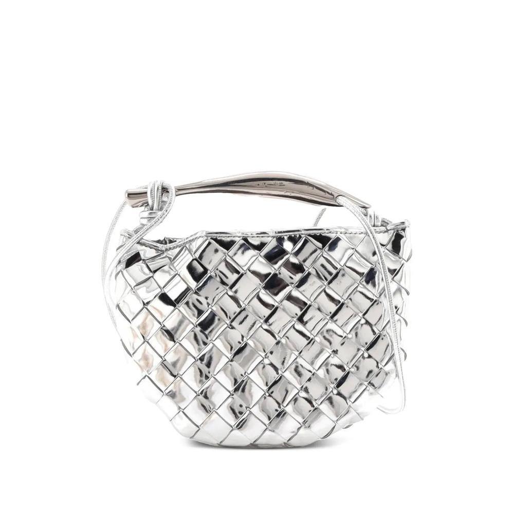 Мини-сумка через плечо Sardine Top Handle Bag Metallic Leather 1