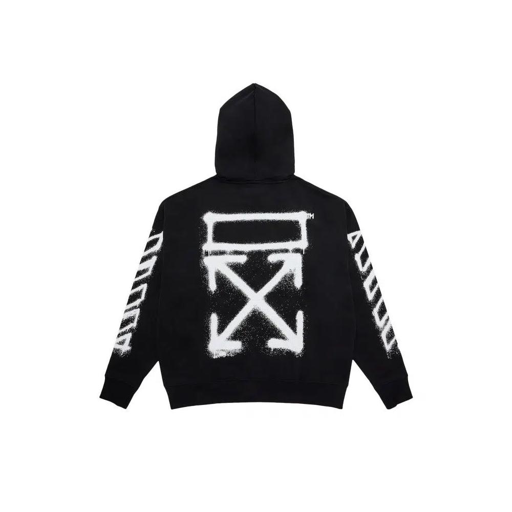 Худи Off-White Spray Arrow Hoodie 'Черный' 2