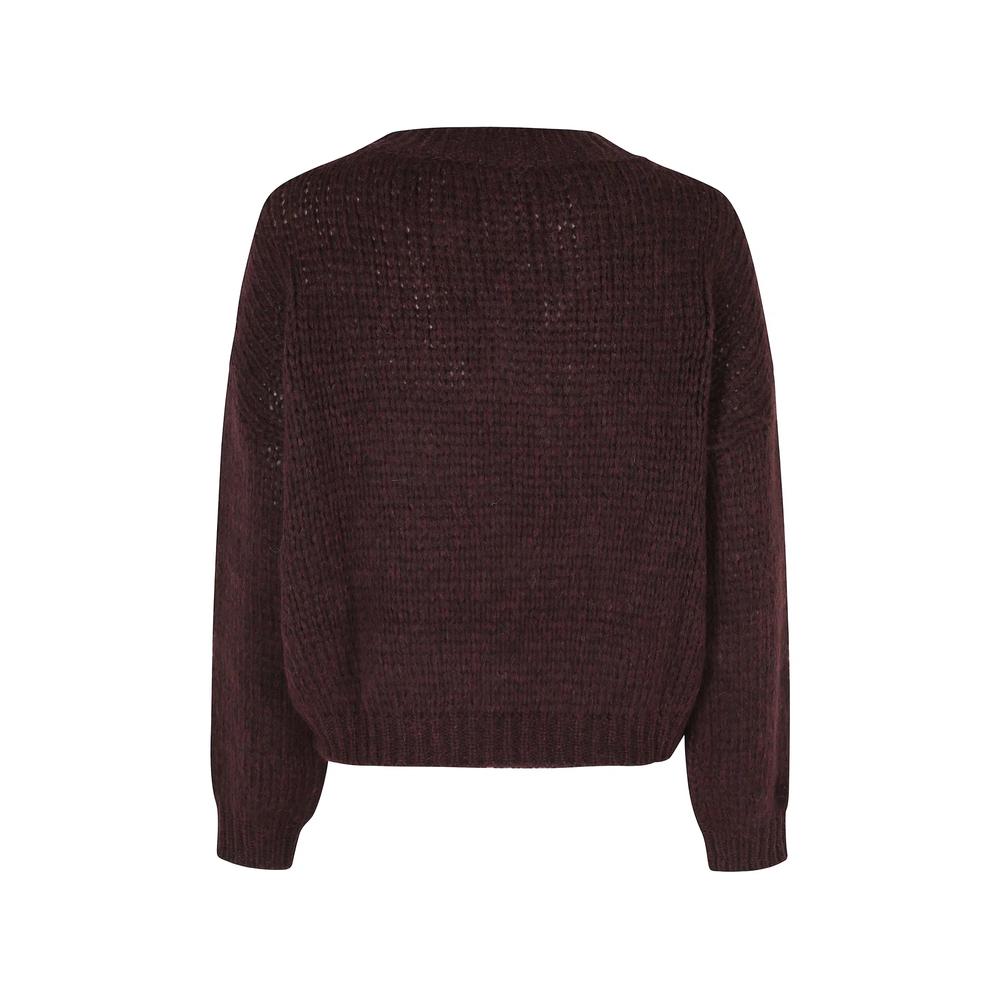 chunky-knit V-neck sweater 2
