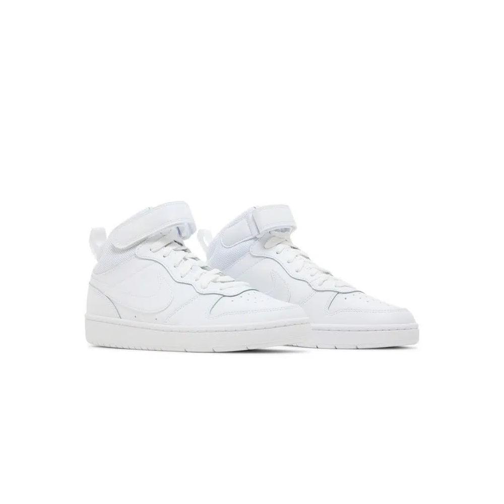 Кроссовки Nike Court Borough Mid 2 GS 'Triple White' 8