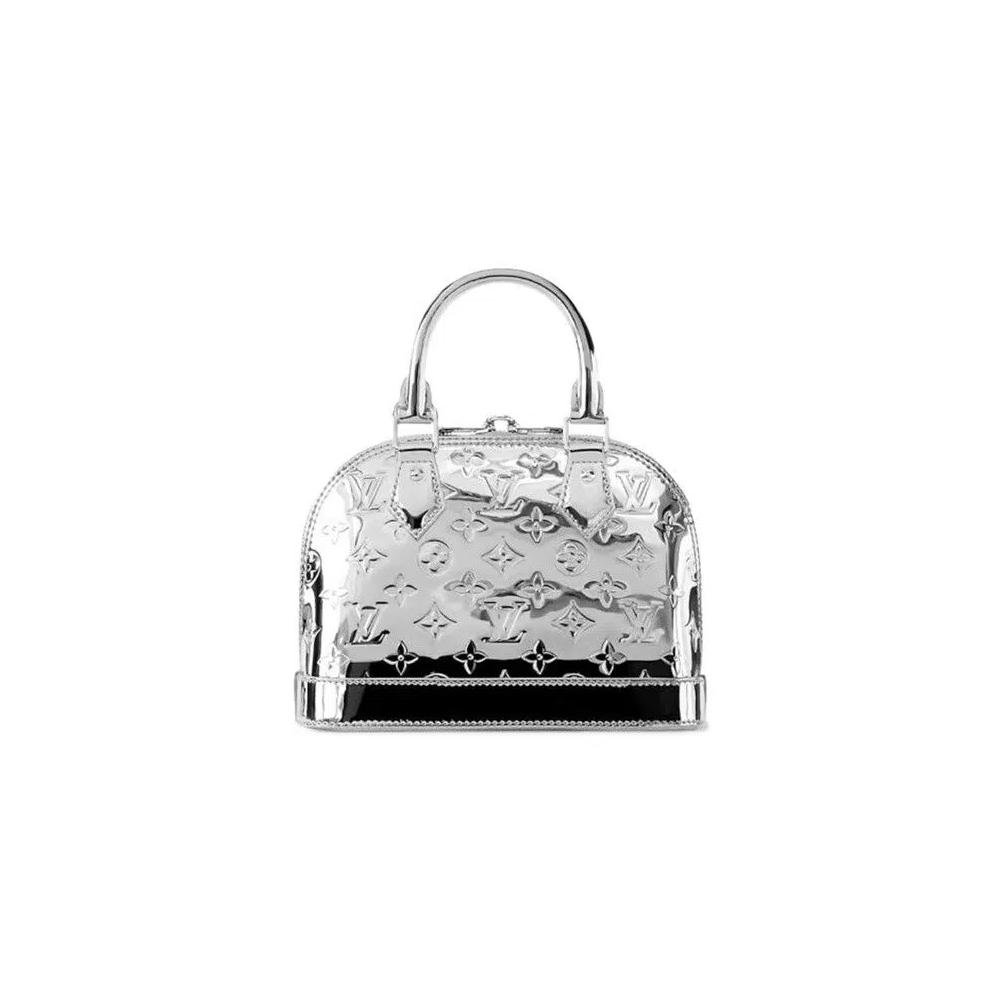 Сумки с ручкой Louis Vuitton Alma BB 'Серебряная монограмма с тиснением Empreinte из телячьей кожи' 2