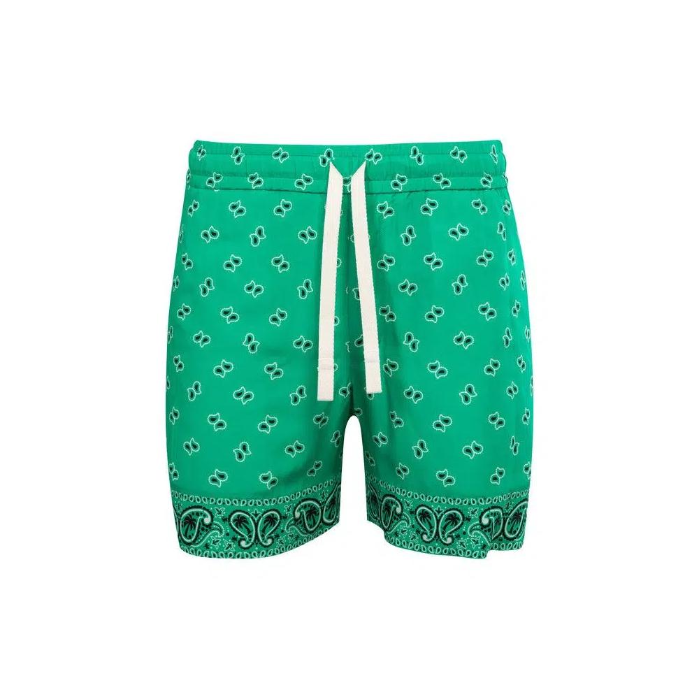 Шорты Palm Angels Paisley «Green» 2