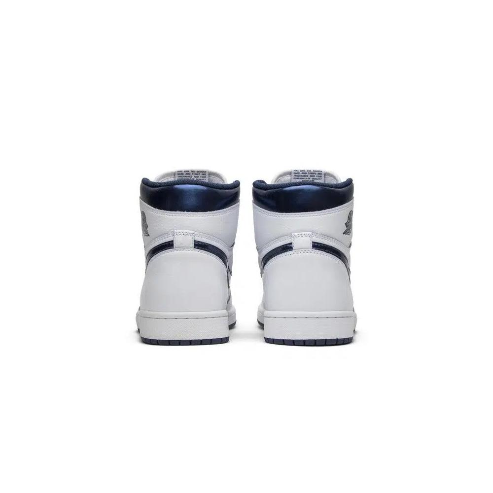Повседневные баскетбольные кроссовки Air Jordan 1 Retro High OG 'Metallic Navy' 6