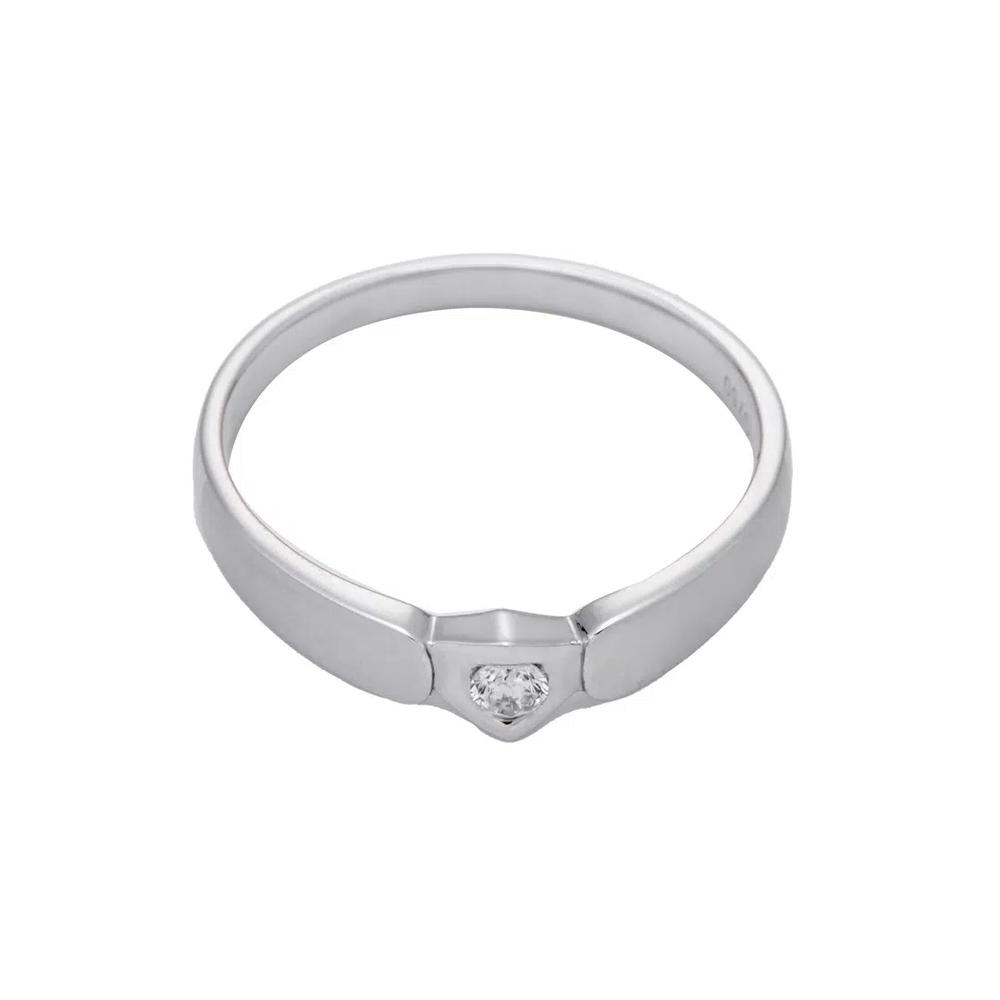 LITZ 18K кольцо с бриллиантом из белого золота SJ-RDX17086M 2