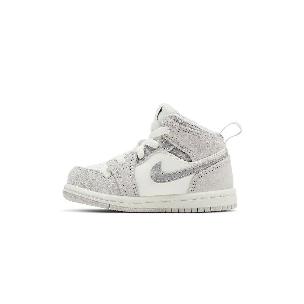 Кроссовки Air Jordan 1 Mid SE TD 'Neutral Grey Sail' 3