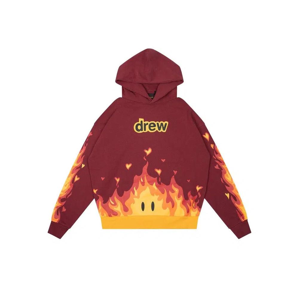 Худи Drew House Secret Fire Oversized Hoodie 'Burgundy' 1