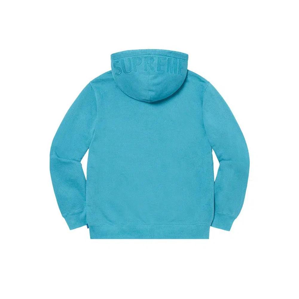 Худи Supreme Overdyed Hooded Sweatshirt 'Bright Blue' 2