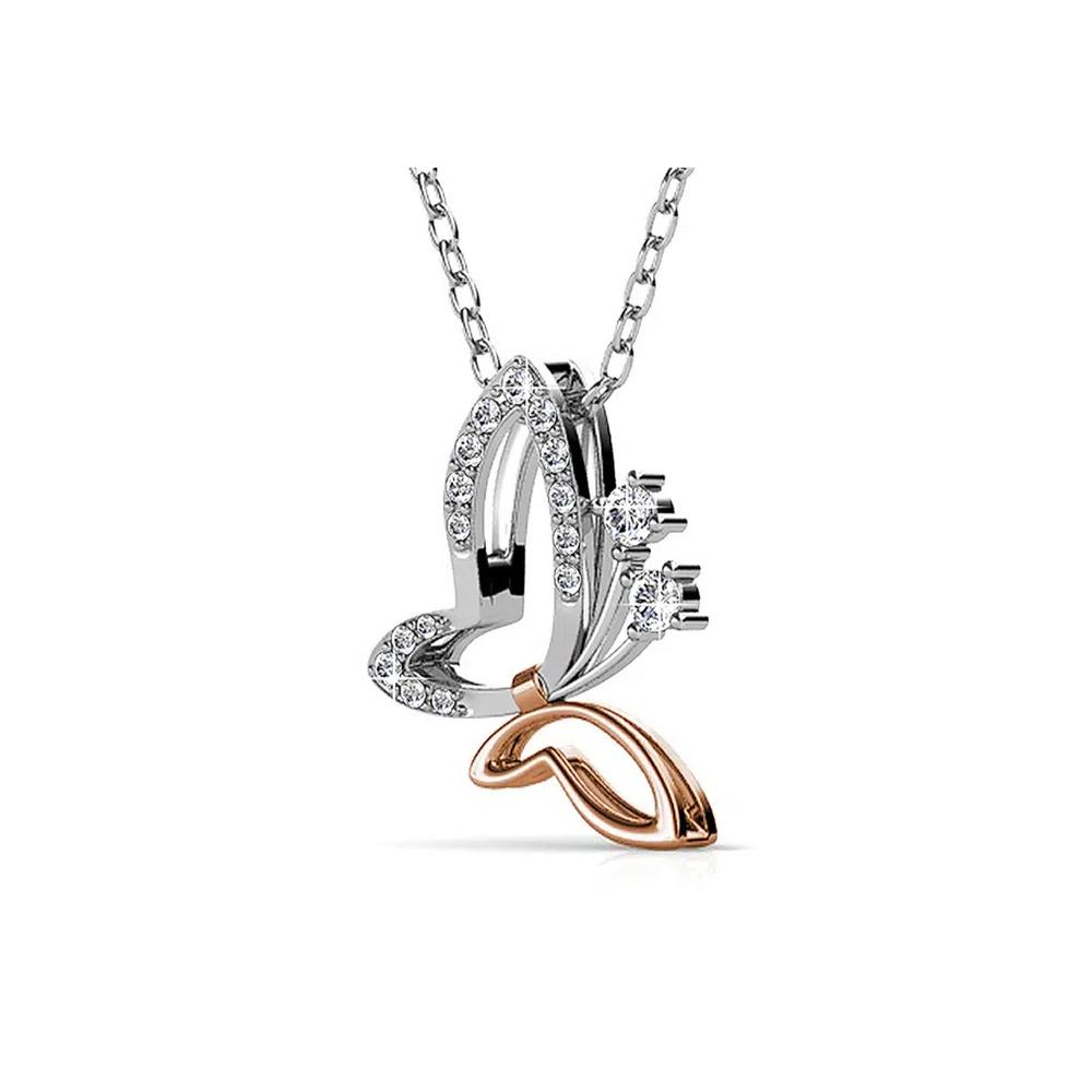 Ожерелье с подвеской-бабочкой, украшенное кристаллами SWAROVSKI® 4