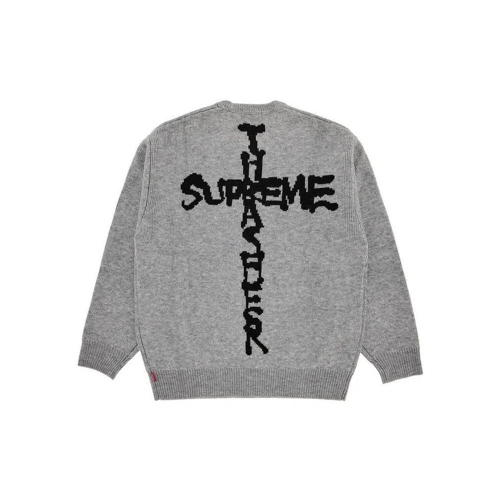 Свитера Supreme x Thrasher Sweater 'Heather Grey' 1