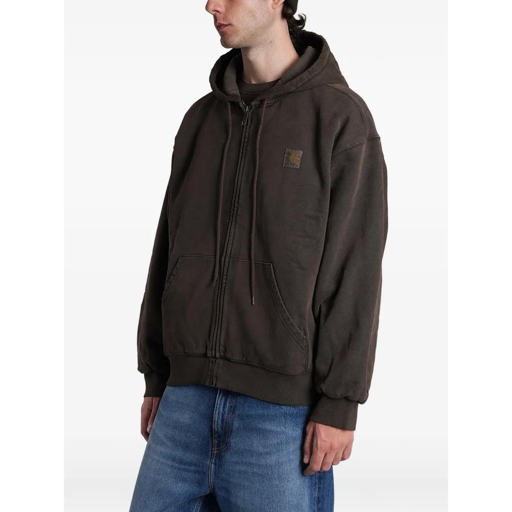 Vista logo-patch zip-up hoodie 3