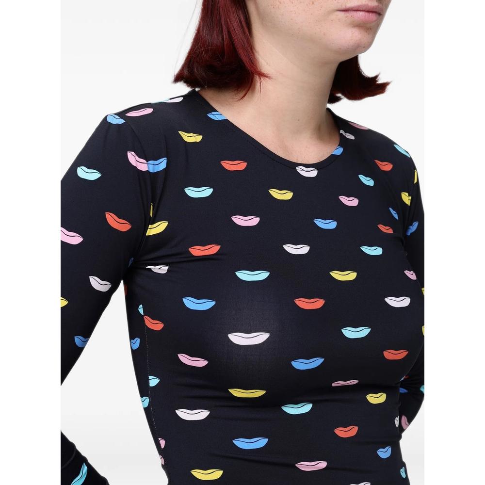 lips-print long-sleeved T-shirt 3