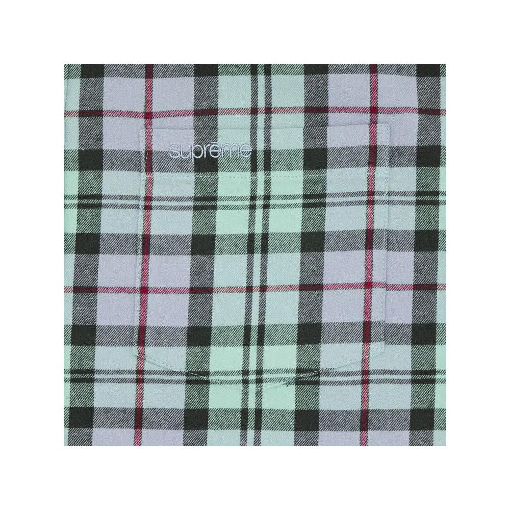 Фланелевые рубашки Supreme Plaid Flannel Shirt 'Blue' 3