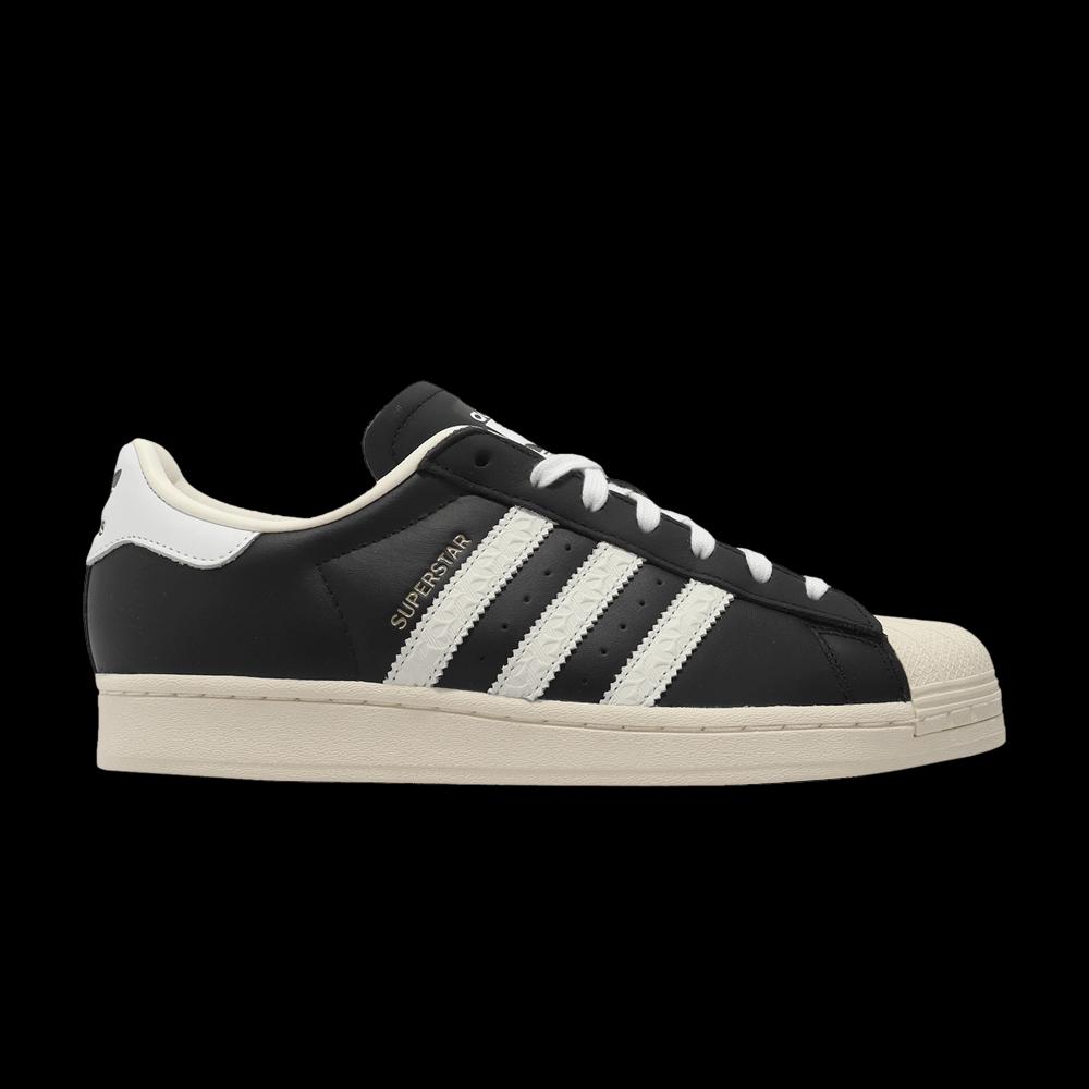 Кроссовки Adidas Superstar 'Debossed Stripes - Black Cream White' 1