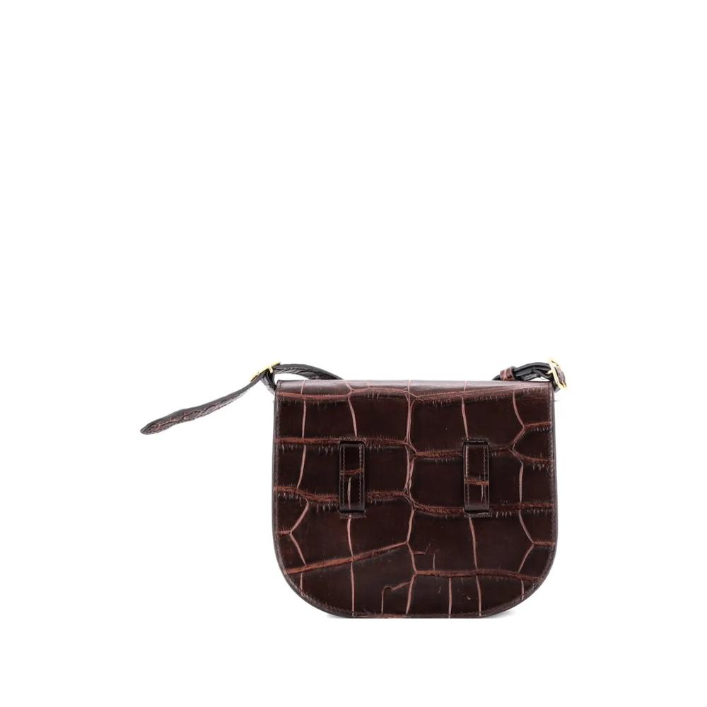 Поясная сумка Symmetrical Shoulder Bag с тиснением под крокодила 2