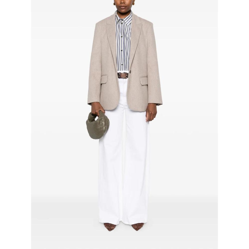 Однобортный пиджак с заостренными лацканами 2