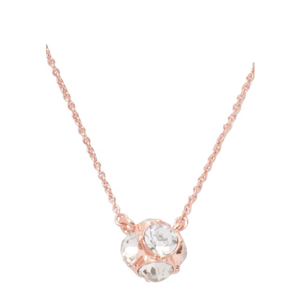 Мини-подвеска-ожерелье Kate Spade Lady Marmalade Mini Pendant Necklace in Clear/ Rose Gold o0ru1139 1