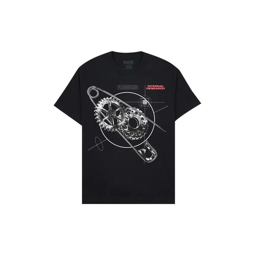 Футболки Pleasures Research T-Shirt 'Black' 1