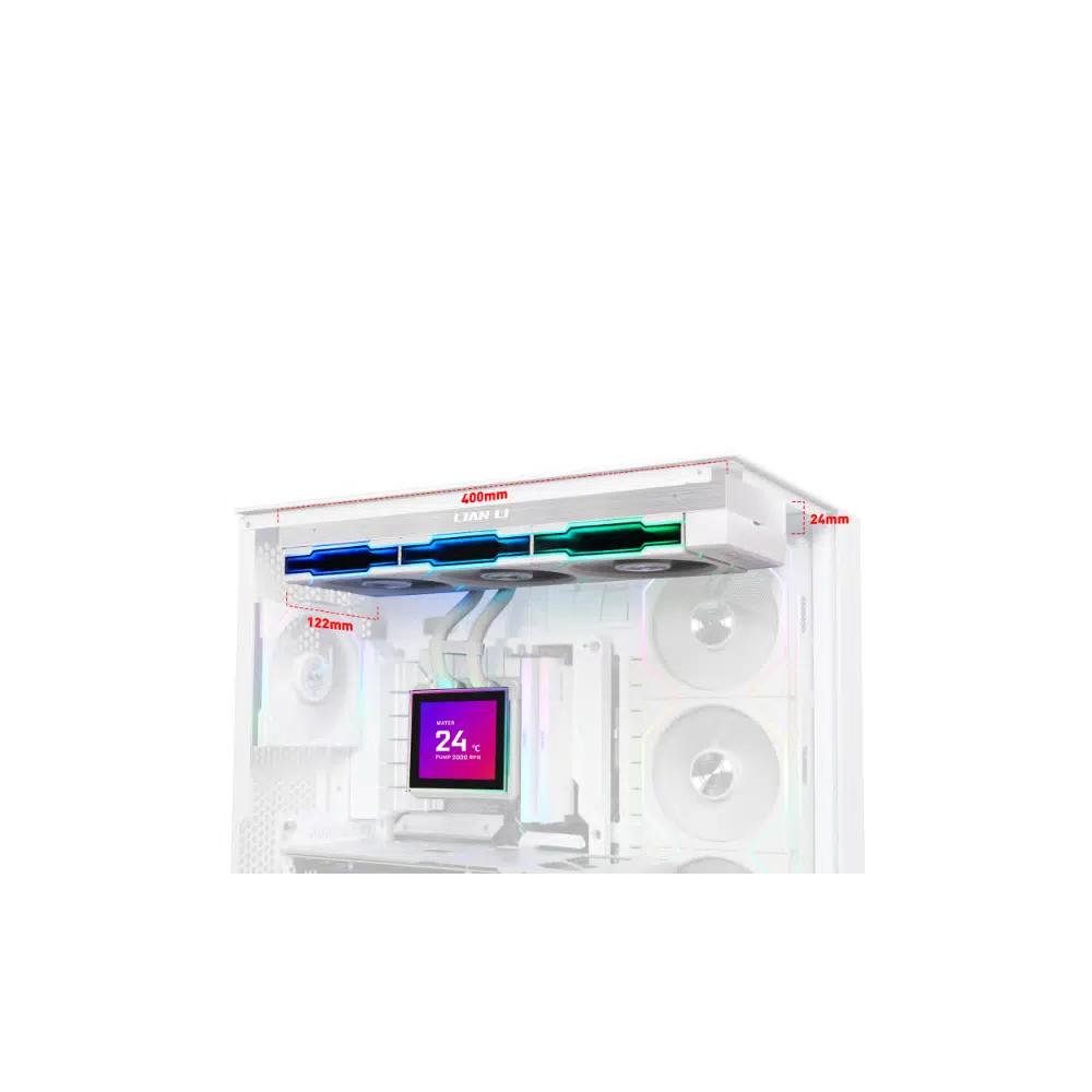 LIAN LI Hydroshift II LCD-S 360TL 360mm водяное охлаждение - White 3