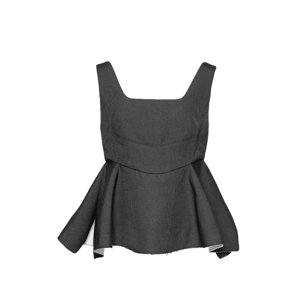 peplum sleeveless top 1