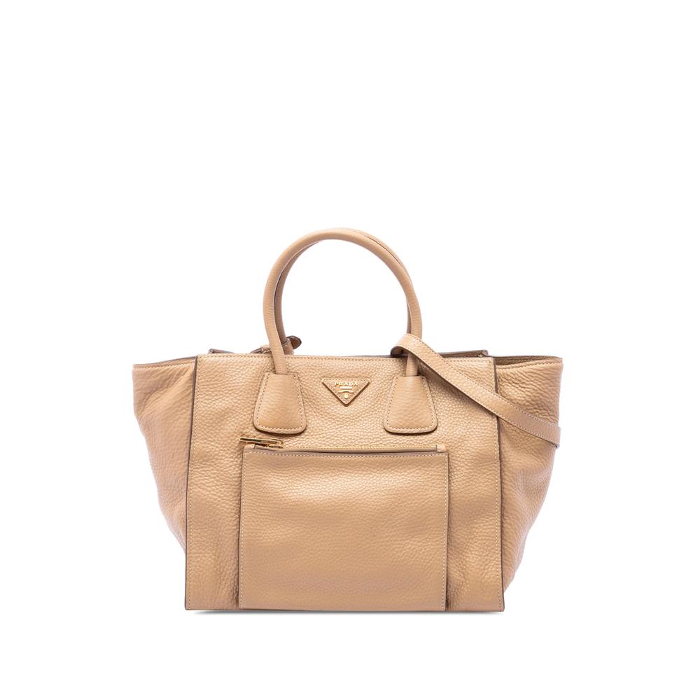 2010-2026 Vitello Daino Front Pocket Open Convertible Tote satchel 1