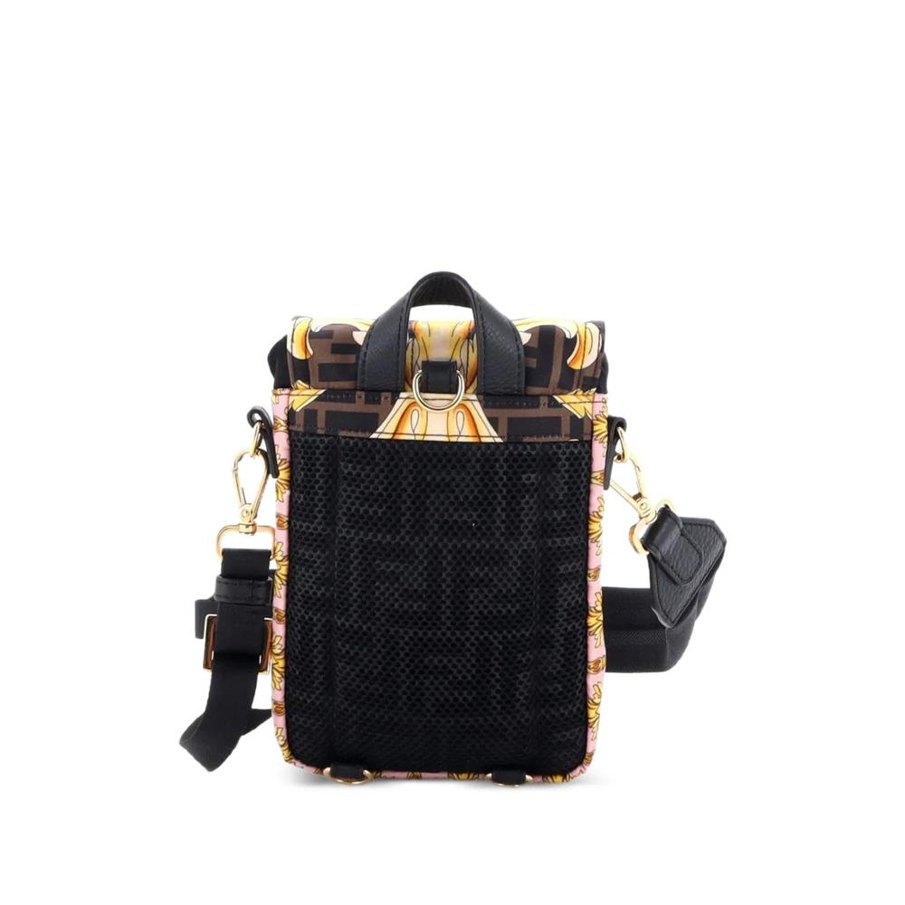 Мини-рюкзак Fendace Fendiness Printed Zucca из коллаборации с Versace 2