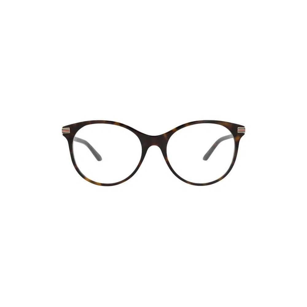 Очки Gucci Round-Frame Recycled Acetate Optical Frames 'Гавана/Прозрачный' 1