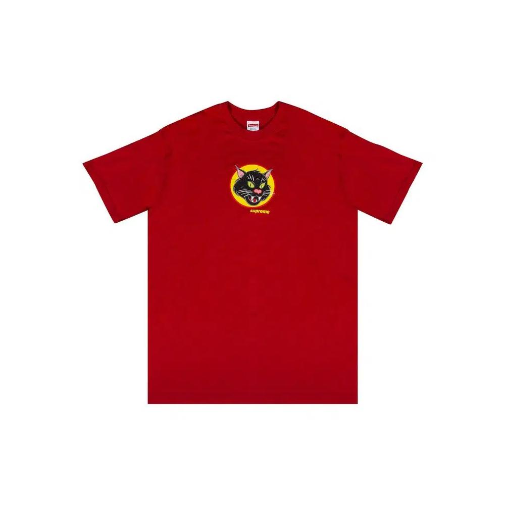Футболки Supreme Black Cat Tee 'Красный' 1