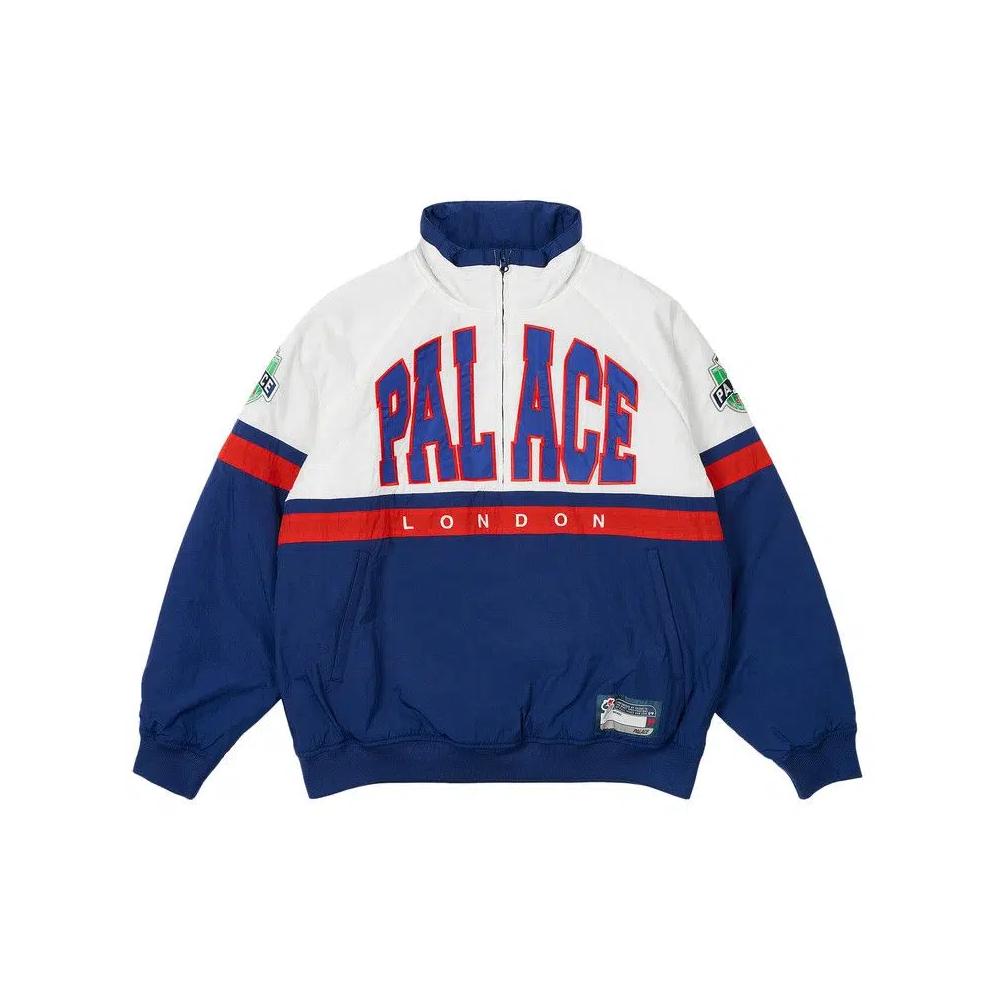 Куртки Palace Breakout Half Zip Bomber 'White/Navy' 1