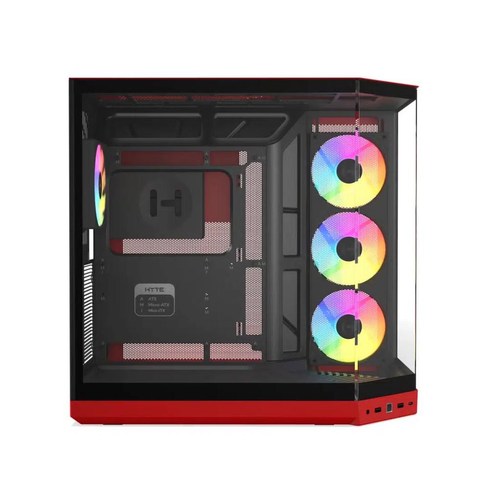 HYTE Y50 RGB ATX корпус - Черно-красный 4