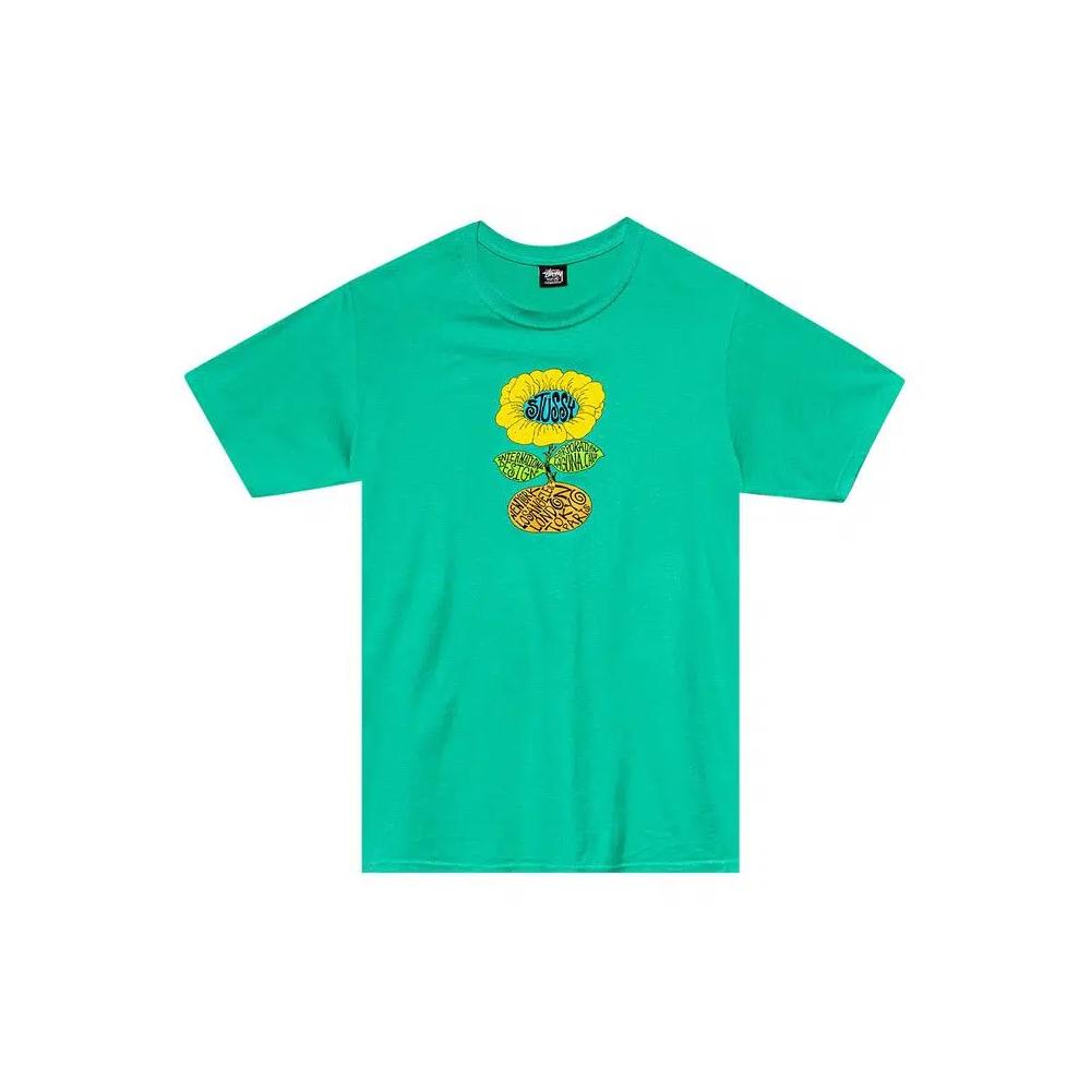 Футболки Stussy Sunflower Tee 'Green' 1