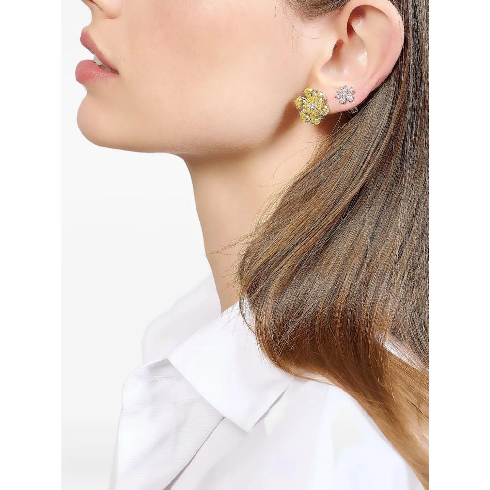 Серьги-клипсы Marguerite Daisy из белого золота 2