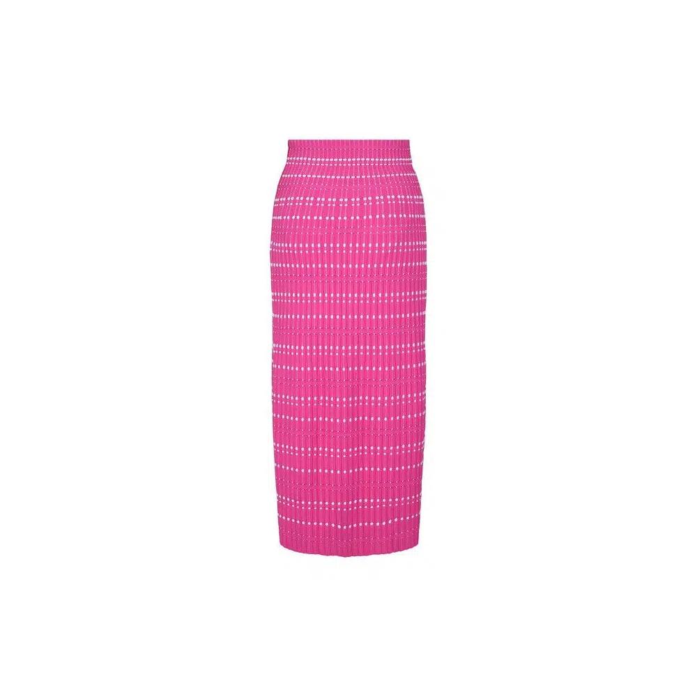 Юбки Alexander McQueen High-Waisted Pencil Skirt 'Pink/White' 2
