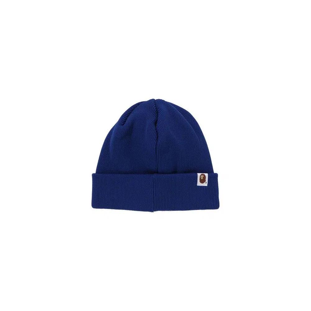 Шапка-бини BAPE Logo Knit Cap 'Синий' 2