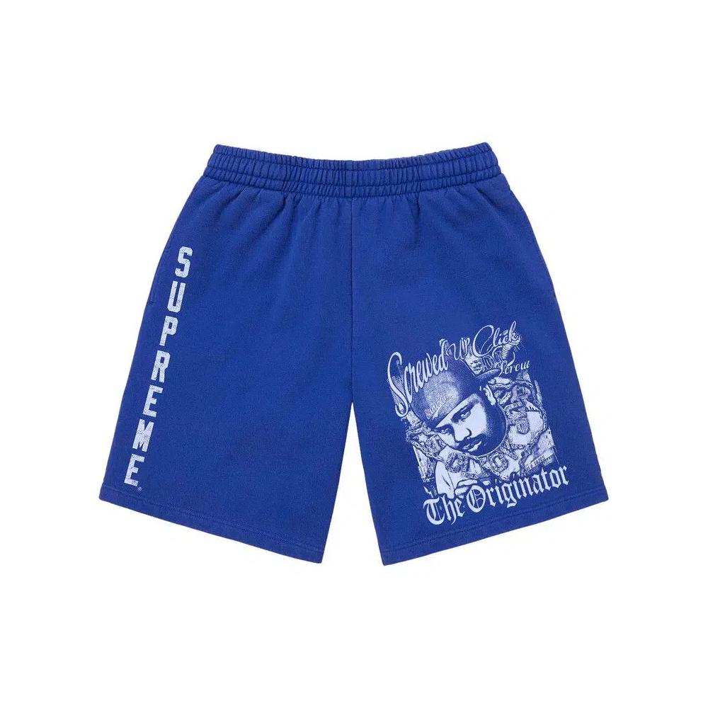 Шорты Supreme x Dj Screw Sweatshort «Royal» 1