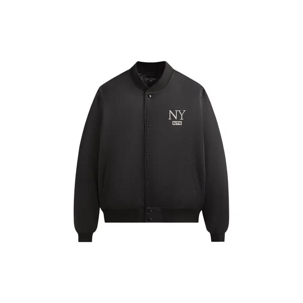 Бомберы Kith NY to the World Satin Bomber Jacket 'Black' 1