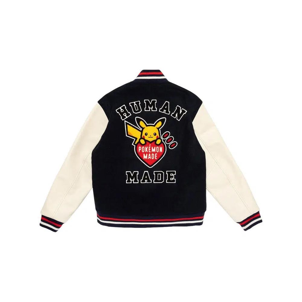 Верхняя одежда Human Made x Pokemon Made Varsity Jacket 'Navy' 2