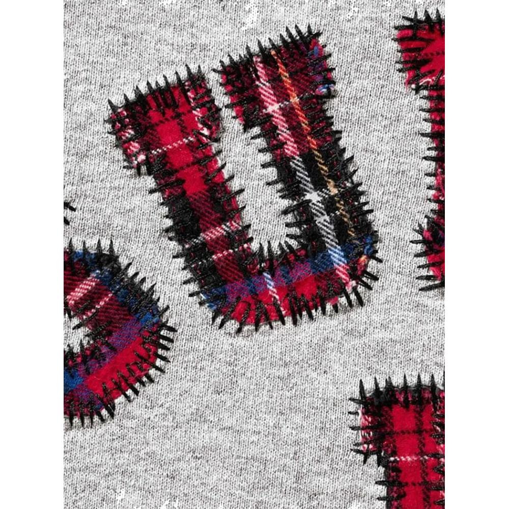 Свитер Plaid Arc с аппликацией 2