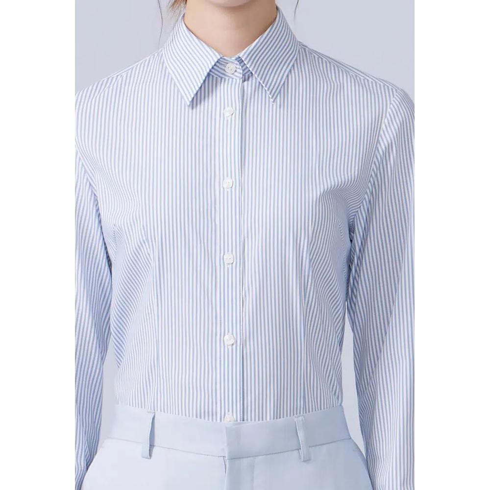 Сине-белая рубашка Slim Fit с галстуком 5
