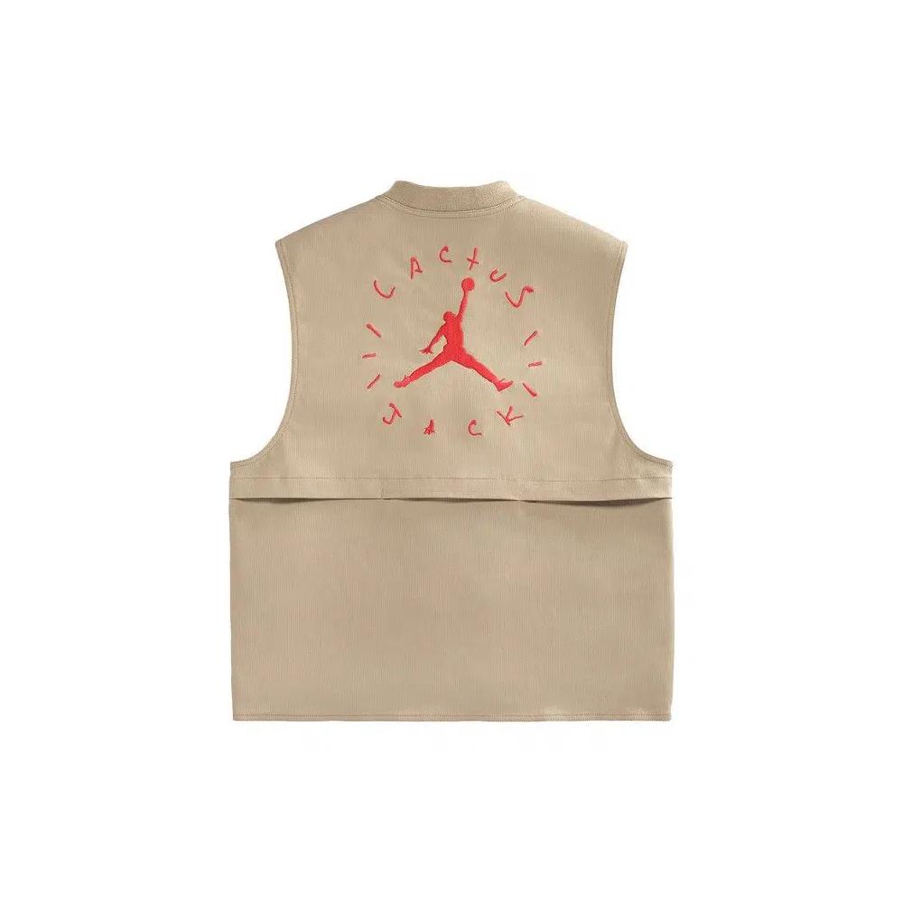 Жилеты Cactus Jack by Travis Scott x Jordan Utility Vest 'Desert/Khaki/University Red' 2