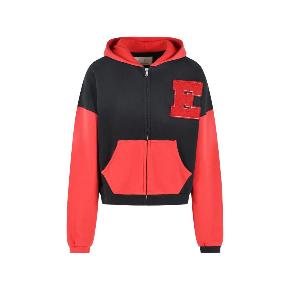 Varsity logo-patch hoodie 1