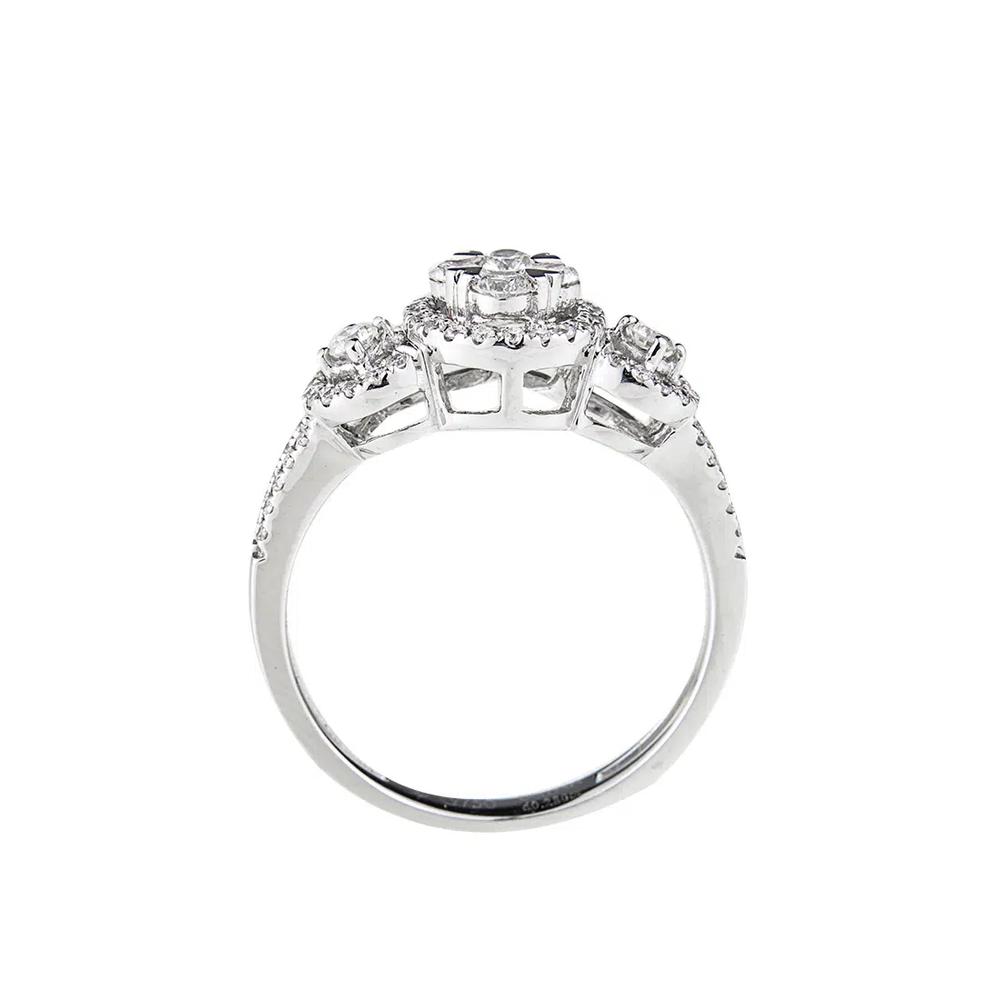LITZ 18K Белое золото Кольцо с бриллиантом DR2444 3