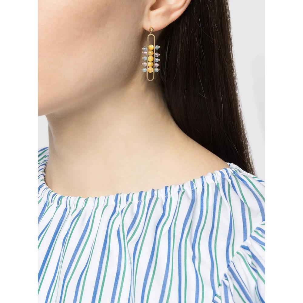 Серьги Impressionists Dangle из желтого золота 2