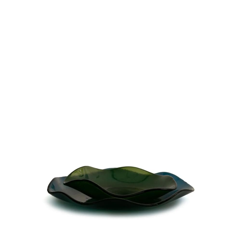 Стеклянная тарелка Curved Edge (24 см) 2