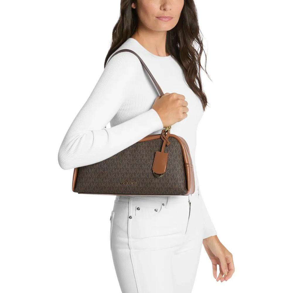 Cecily Medium Signature Logo Shoulder Bag - Коричневый 5