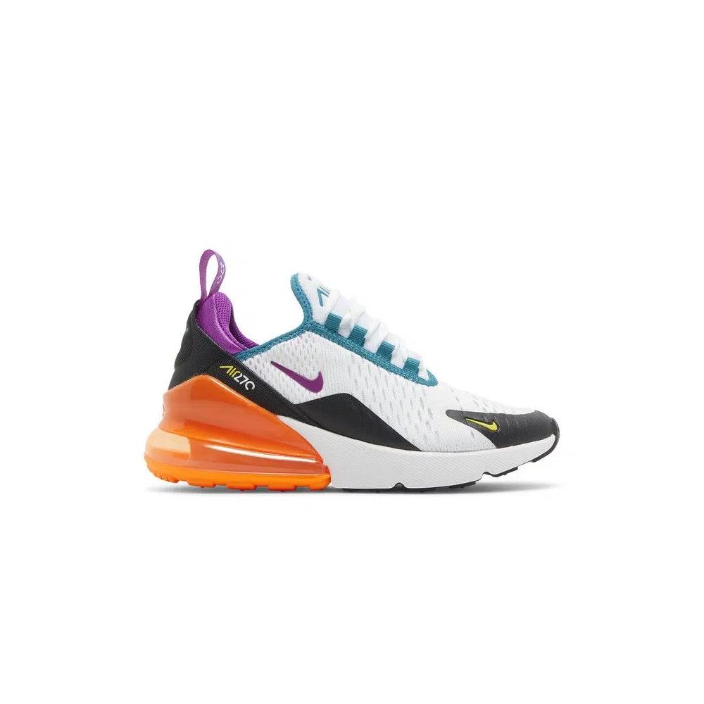 Кроссовки Nike Air Max 270 GS 'White Orange Purple' 1