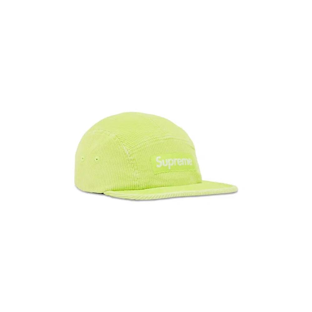 Кепки Supreme Corduroy Camp Cap 'Neon Yellow' 2