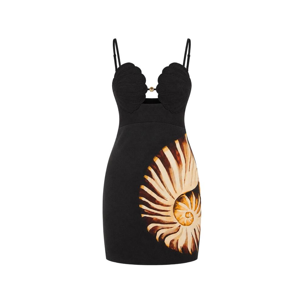 Ammonite shell-bust mini dress 1