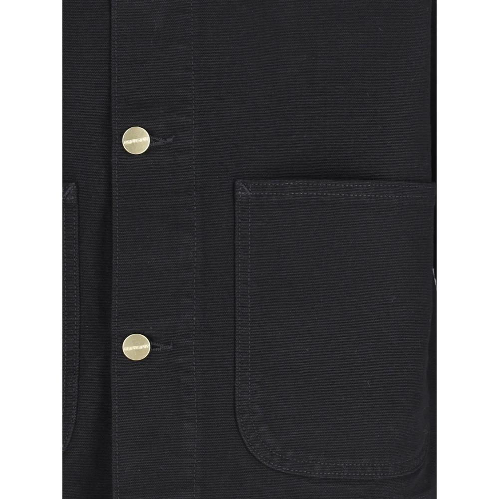 Michigan corduroy-collar logo-patch jacket 5