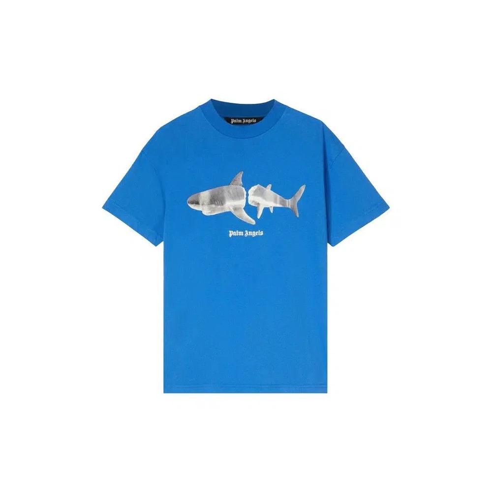 Футболки Palm Angels Shark Classic Tee 'Blue/White' 1
